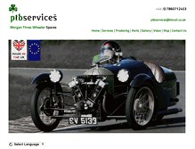 Tablet Screenshot of morganthreewheelerspares.co.uk